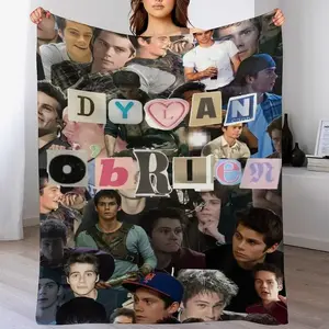 Dylan O’Brien Collage Fleece Blanket – Ultra Soft Microfiber Throw for Couch, Sofa & Bed – Cozy Fan Gift for Teen Bedroom Decor, Family & Friends