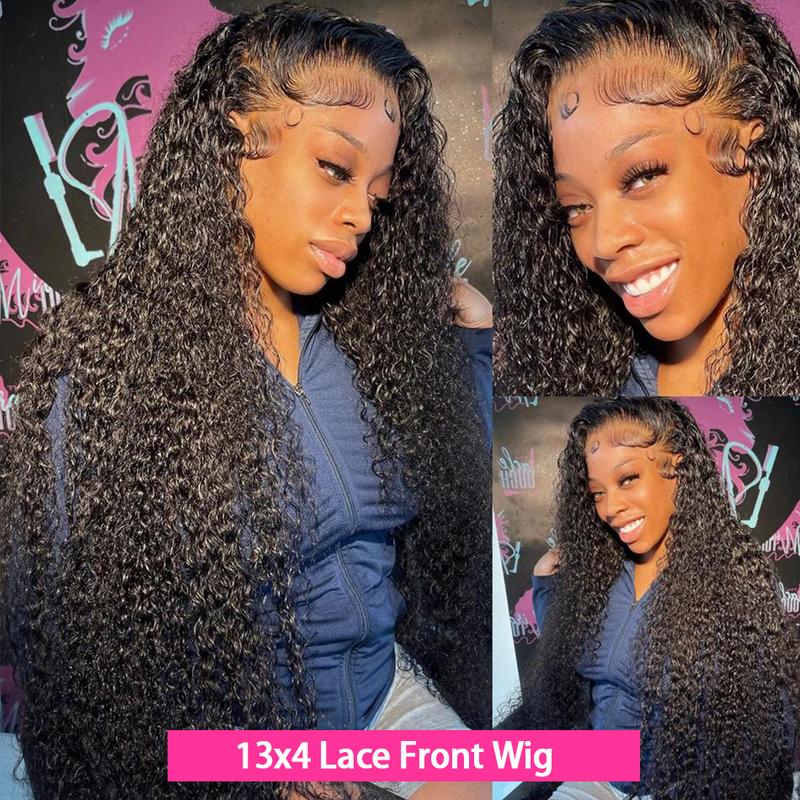 Bling Hair Lace Frontal Wigs Kinky Curly 13x4 13x6 Hd Transparent Lace Front Real Human Hair Wig Pre Plucked 4x4 Lace Closure Wig For Women 30 32 Inch TikTokShopHolidayHaul