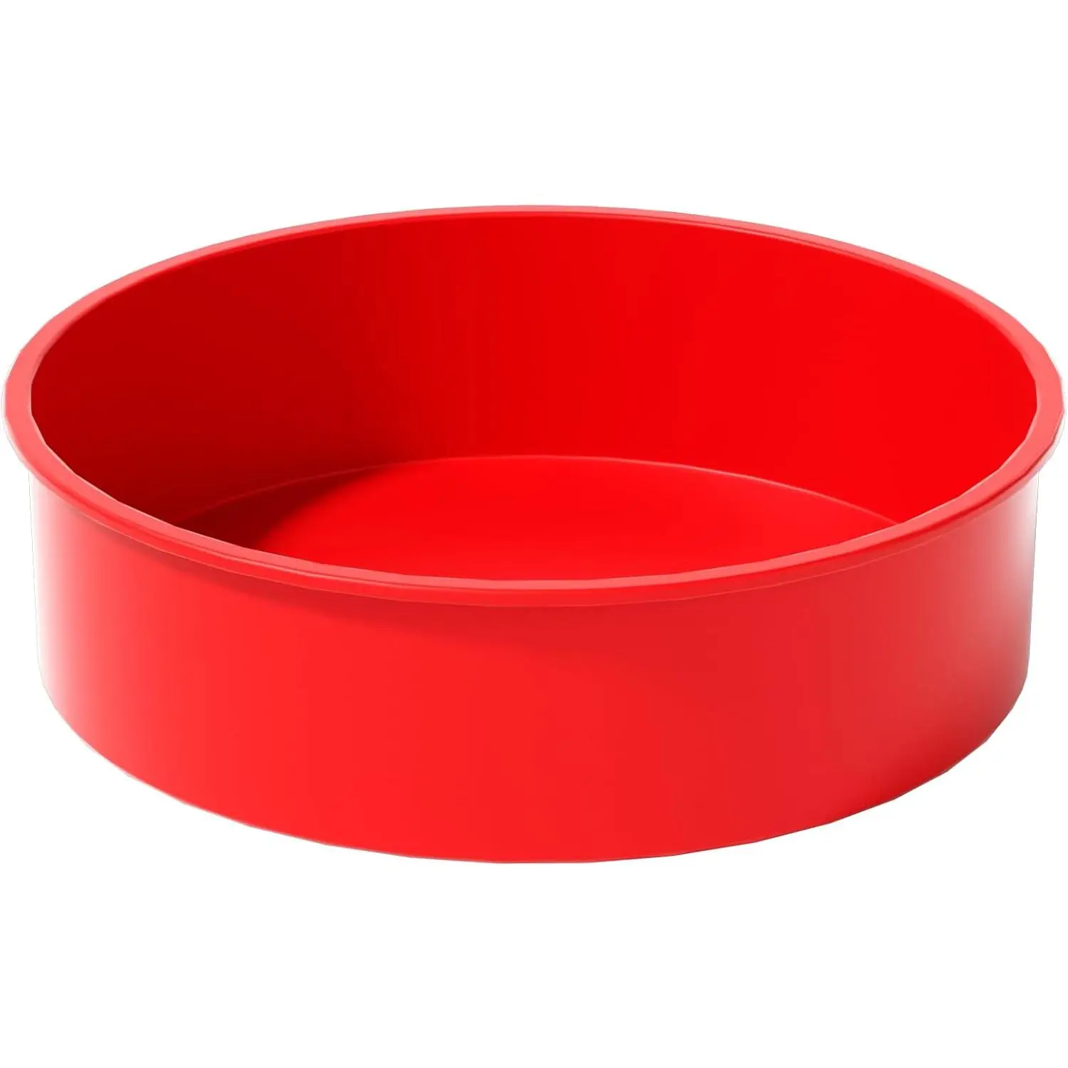 8 inch Cake Pans- Silicone Round Cake Molds for Layer Cake, Cheese Cake and Chocolate Cake, Non-stick and dishwasher safe silicone baking pans (1)