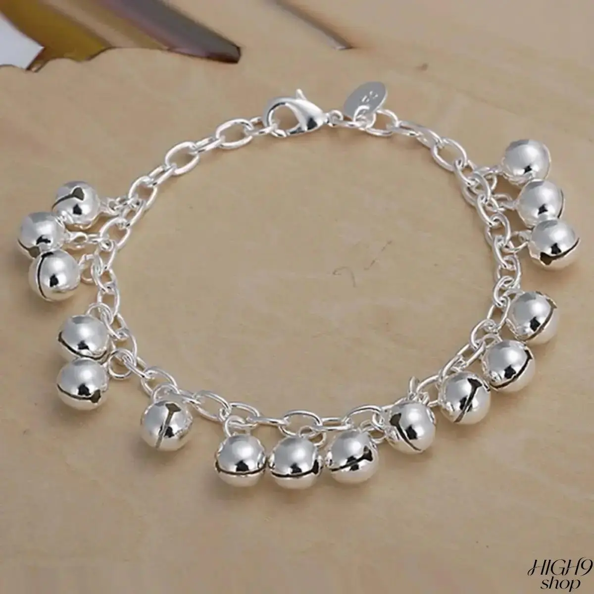 Alloy Multi Jingle Bell Charm Bracelet For Women, Adjustable Dainty Chain Bracelet, Elegant Bell Dangle Fashion Jewelry Gift For Wedding Party Daily Wear