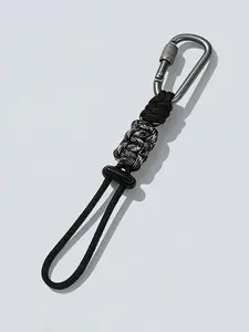 Adjustable Handwoven Water Bottle Holder with Multifunctional Keychain Included, Durable Outdoor Accessory for Hiking, Secure Lanyard for Bottles, Hats, Keys, Keychain Wrist Lanyard, Camping Gear, Hiking Essentials, Backpacking Accessories