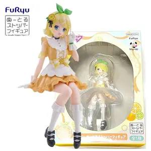 In Stock FuRyu Noodle Stopper Hatsune Miku Citrus MIKU B REWARD Kagamine Rin PVC 14CM Anime Action Figures Model Collection Toy