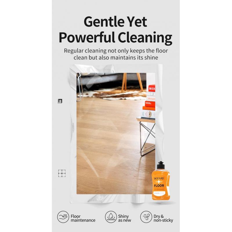 BOTARE Mop Soap - Long-Lasting Scent, Deep Cleans, No Residue, Fast Drying, Pet/Kid-Safe, Works with Mops, Steam Mops & Sprayers - 17.6 Fl Oz Cleaner for All Floors