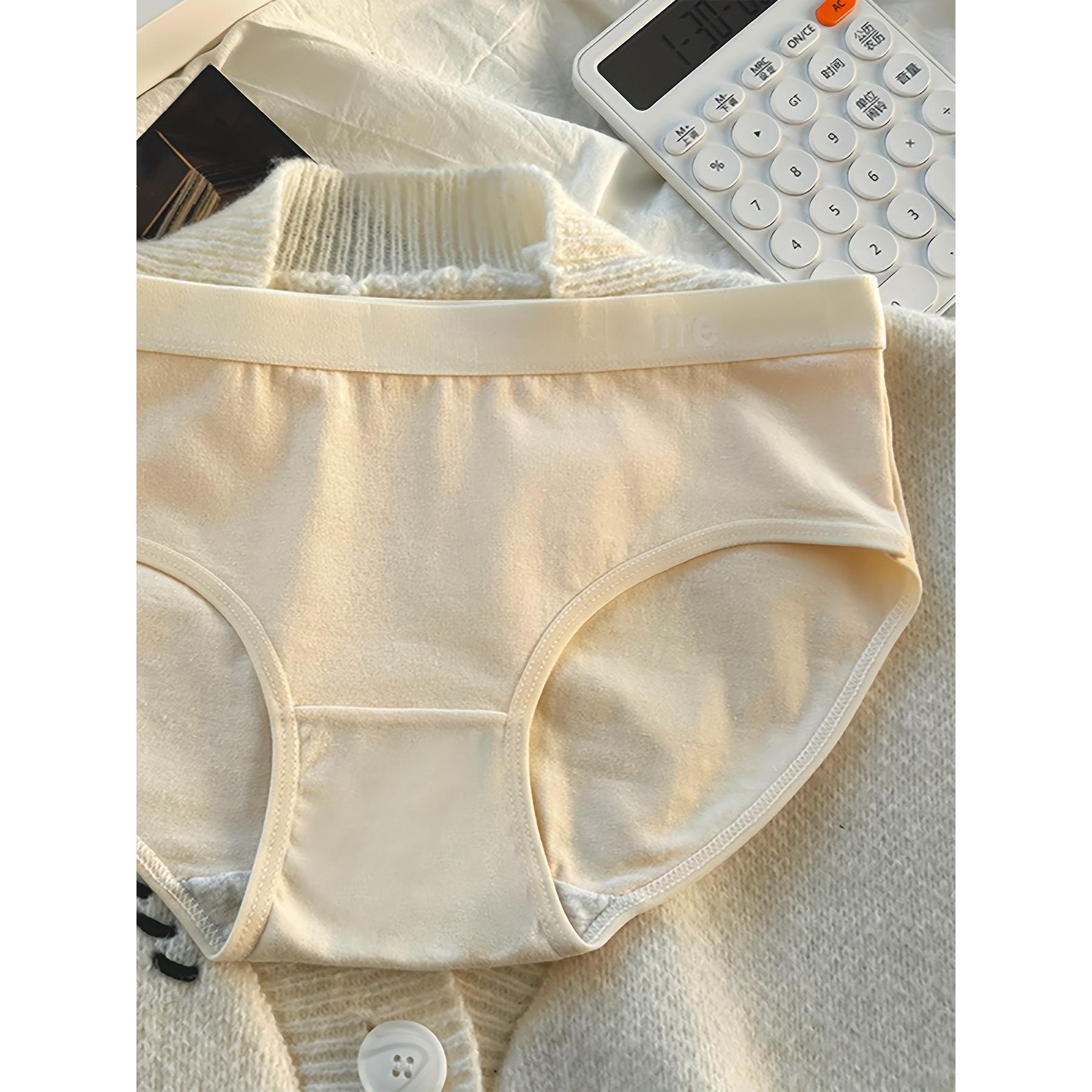 8 Pieces of Comfortable Cotton Girls' Underwear with Fashionable Letter Logo - Breathable Low Waist Underwear in Various Colors, Suitable All Seasons, Cute Underwear