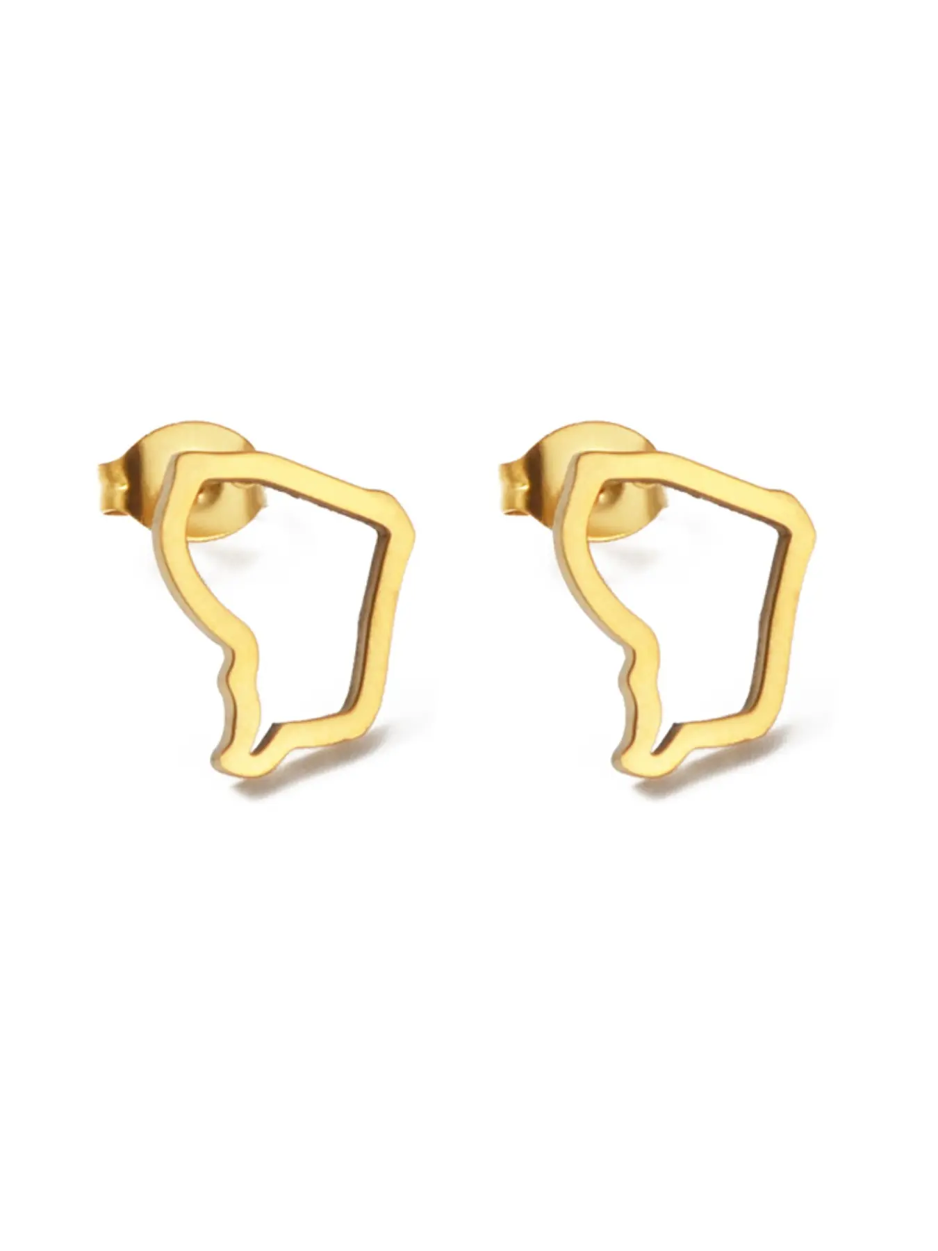 1Pairs Mauritius Duck Dodo Map Reunion Island French Guiana Guyane Hibiscus Flowers Stud Earrings Jewelry Women