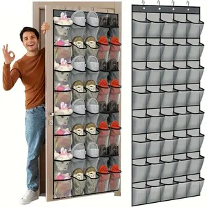 Hangable Over-the-Door Shoe Storage Bag - Wall-Mounted Room Storage Organizer with Pockets for Sports Gear, Daily Essentials - Small Room Organization Product