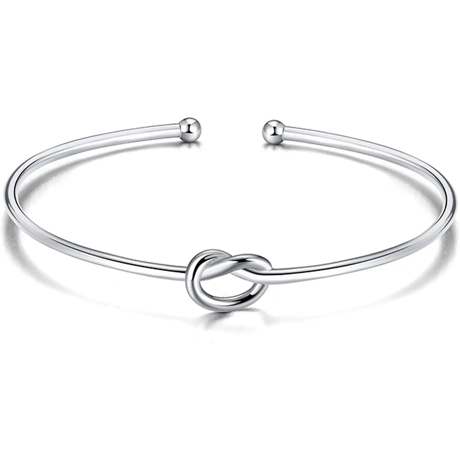 Bridesmaid Proposal Gifts, Stainless Steel Tie The Love Knot Bridesmaid Bracelet with  Box