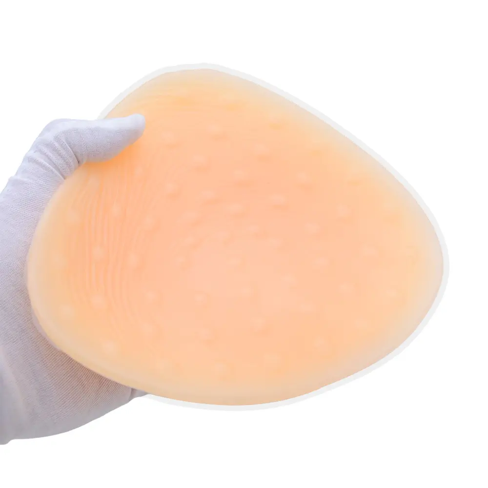 One Piece WANTES Triangular Silicone Breast Pad for Mastectomy Breast Cancer Woman Massage Granules Artificial Boobs Comfortable Natural Look