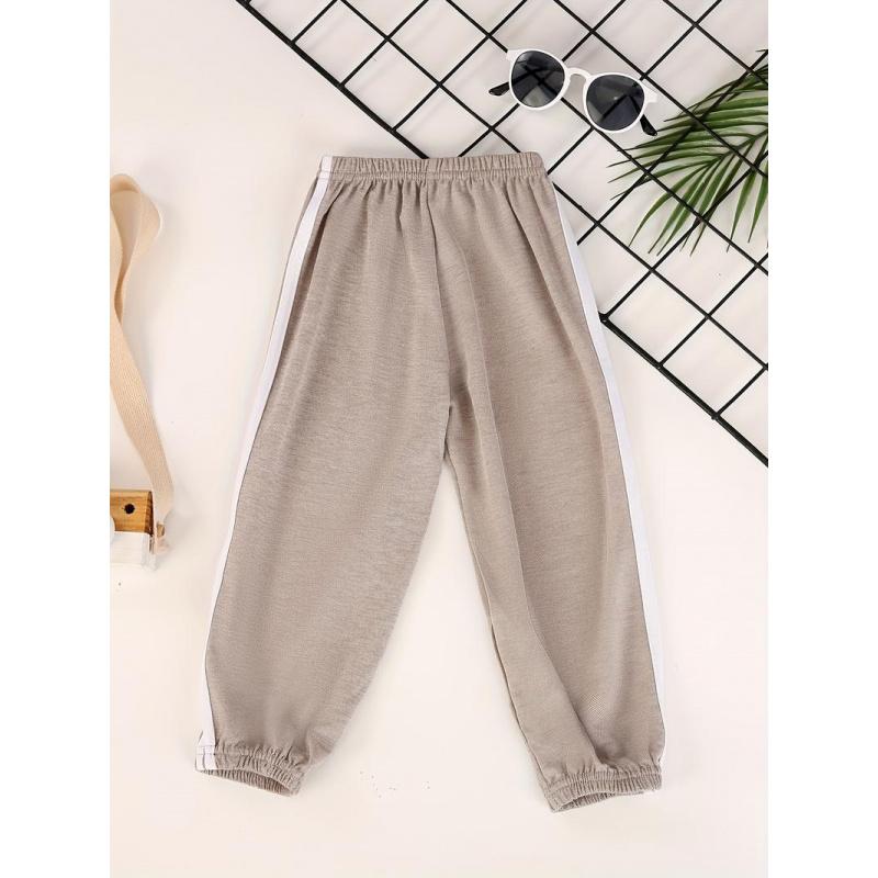 Boys' Lightweight Pants with Side Color Blocking, Children's Sports Pants, Casual Lightweight Jogging Pants Outdoor Activities