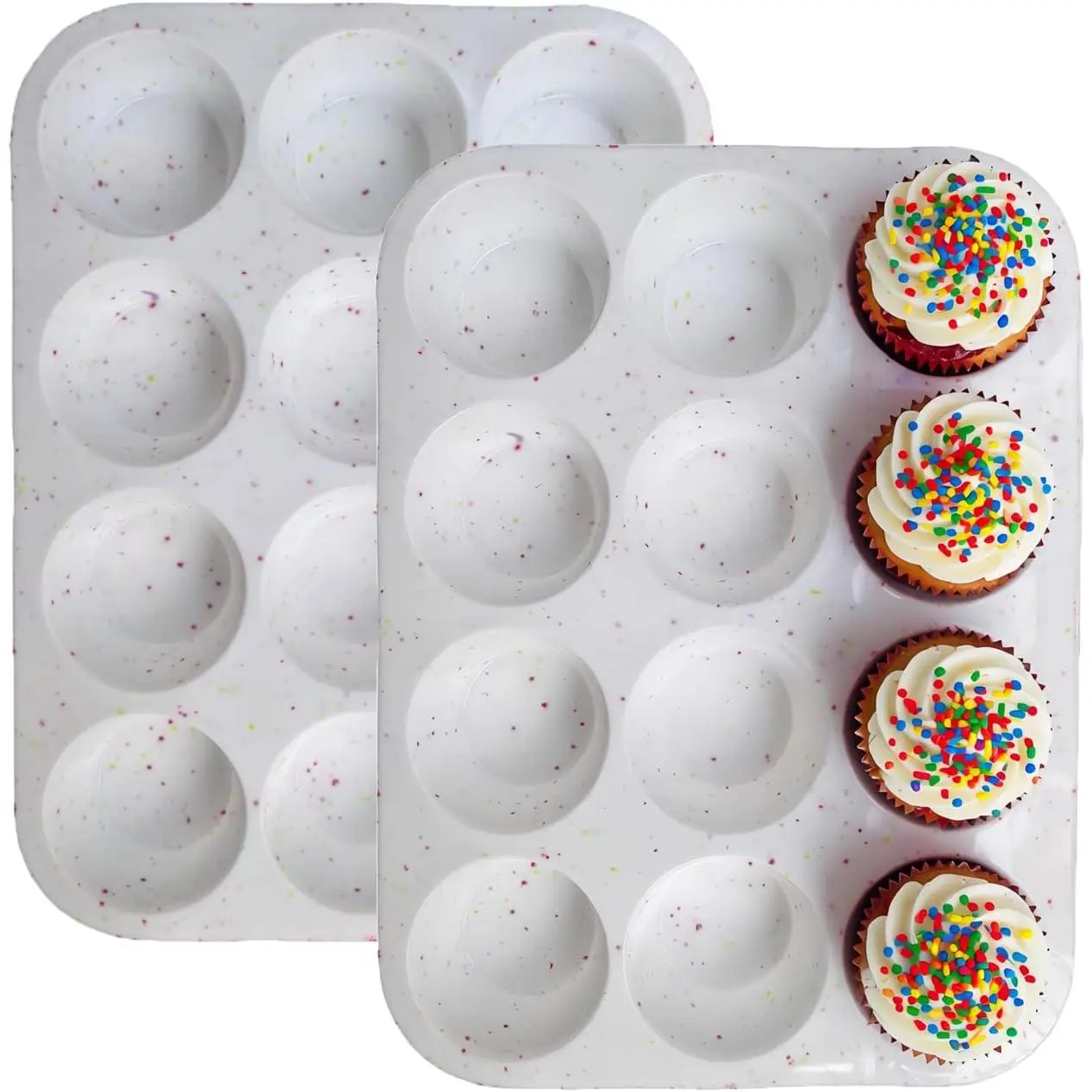 Muffin Pan for Baking - 12 Cup Regular Size Cupcake Pan, Nonstick  Muffin Tray, Cupcake Baking Pan Molds for Baking Homemade Muffins