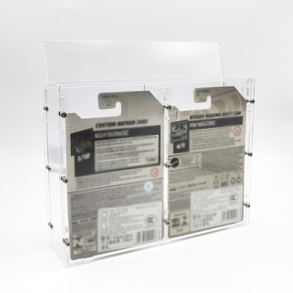 Bob 1/64 Model Car Display Case (without cars in pictures) For Hotwheels Acrylic Transparent High Grade Screw Fixed Display Box