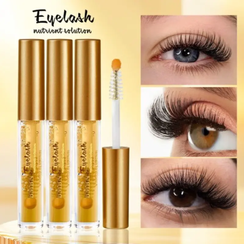 Natural Eyelash and Eyebrow Enhancer Serum, 3 Counts with Natural Ingredients Eyelash Growth Serums for Healthier Thicker Lashes and Brows, Volumizing Eyebrow Serum for a Glam Look, Lash Enhancing Serum, Eyelash Lengthening Serum, Longer Thicker Lashes
