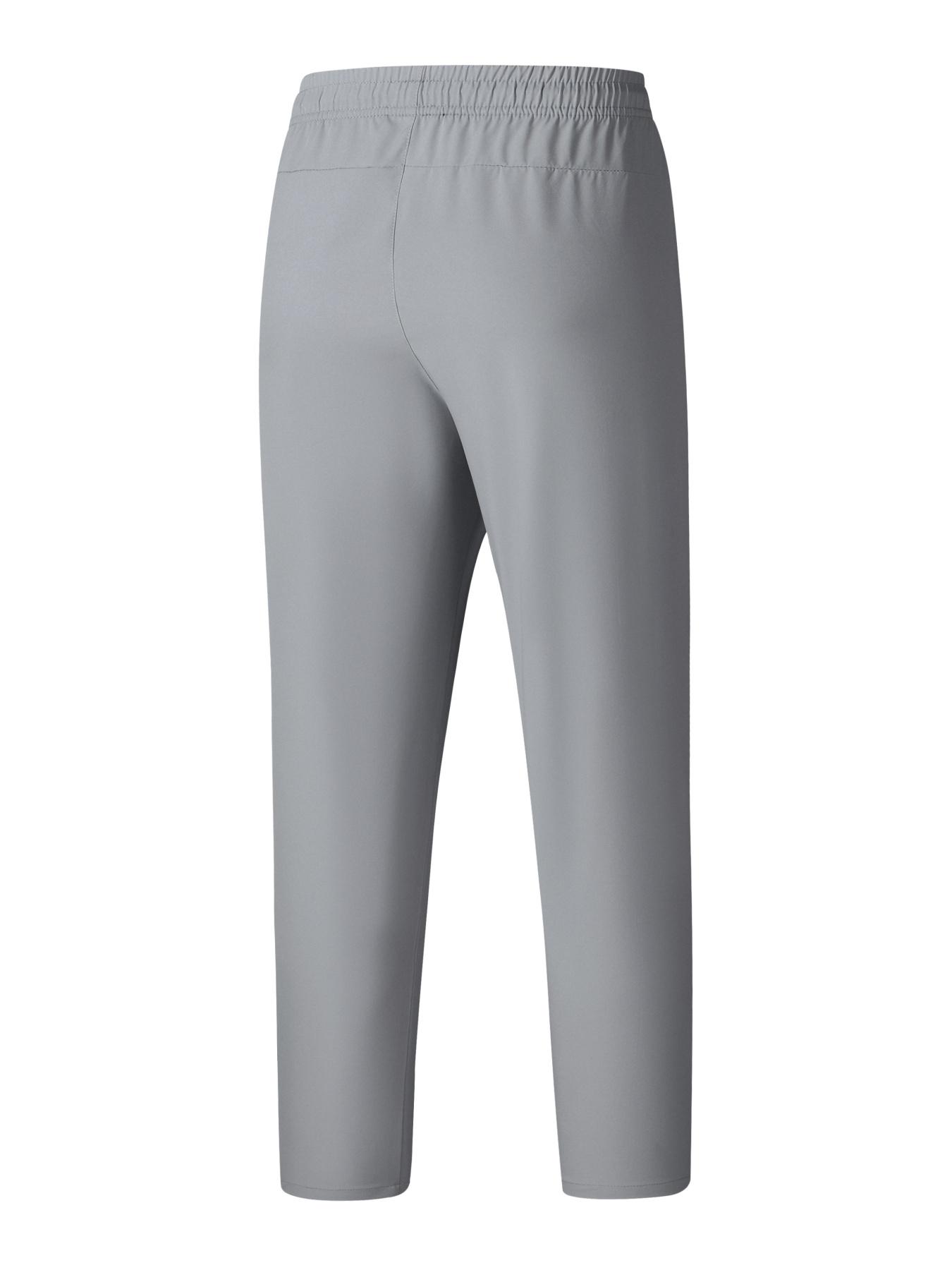 Men's Solid Color Casual Pants, Comfortable Regular Fit, Casual Stretch Waist, Daily Use Men's Trousers, Stylish and Versatile Design for Everyday Wear