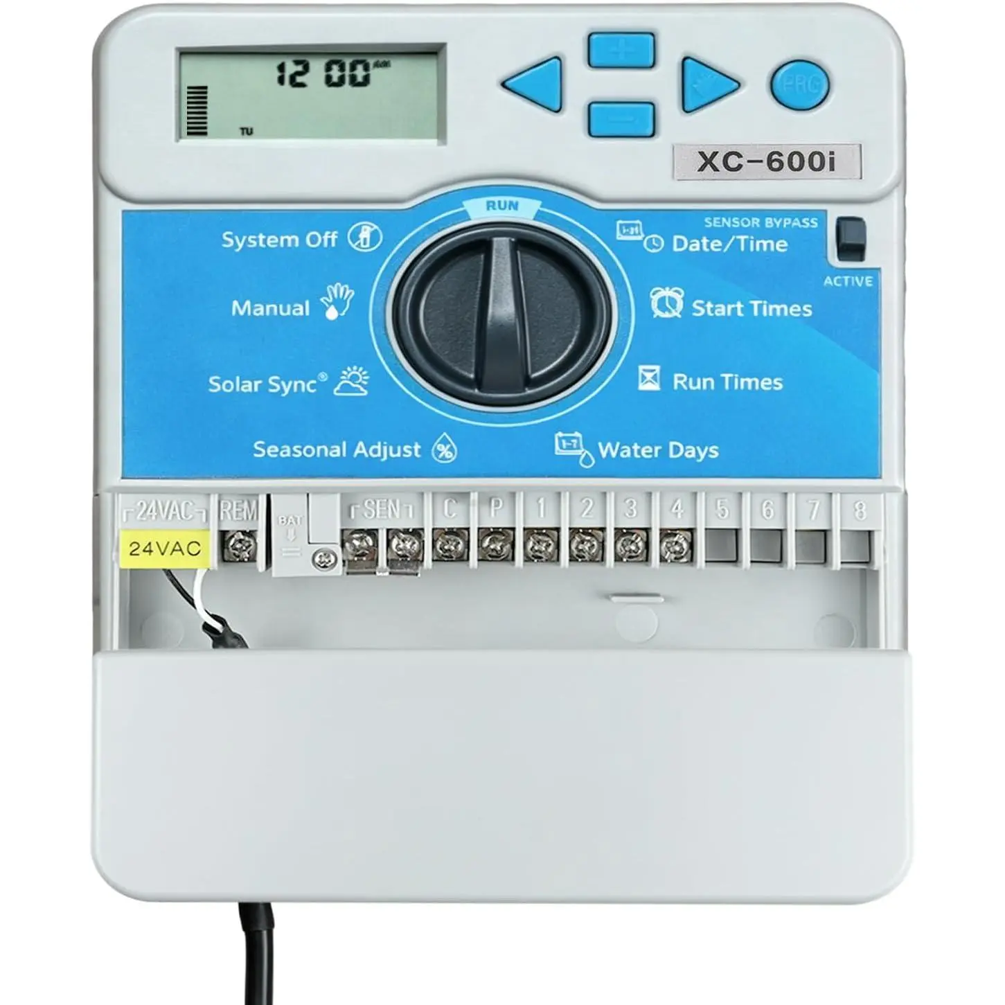 Compatible with Hunter X-Core XC400i Indoor Sprinkler Timer, 4 Zone Irrigation Controller, Indoor Lawn & Garden Watering System, Easy Program, No  Required