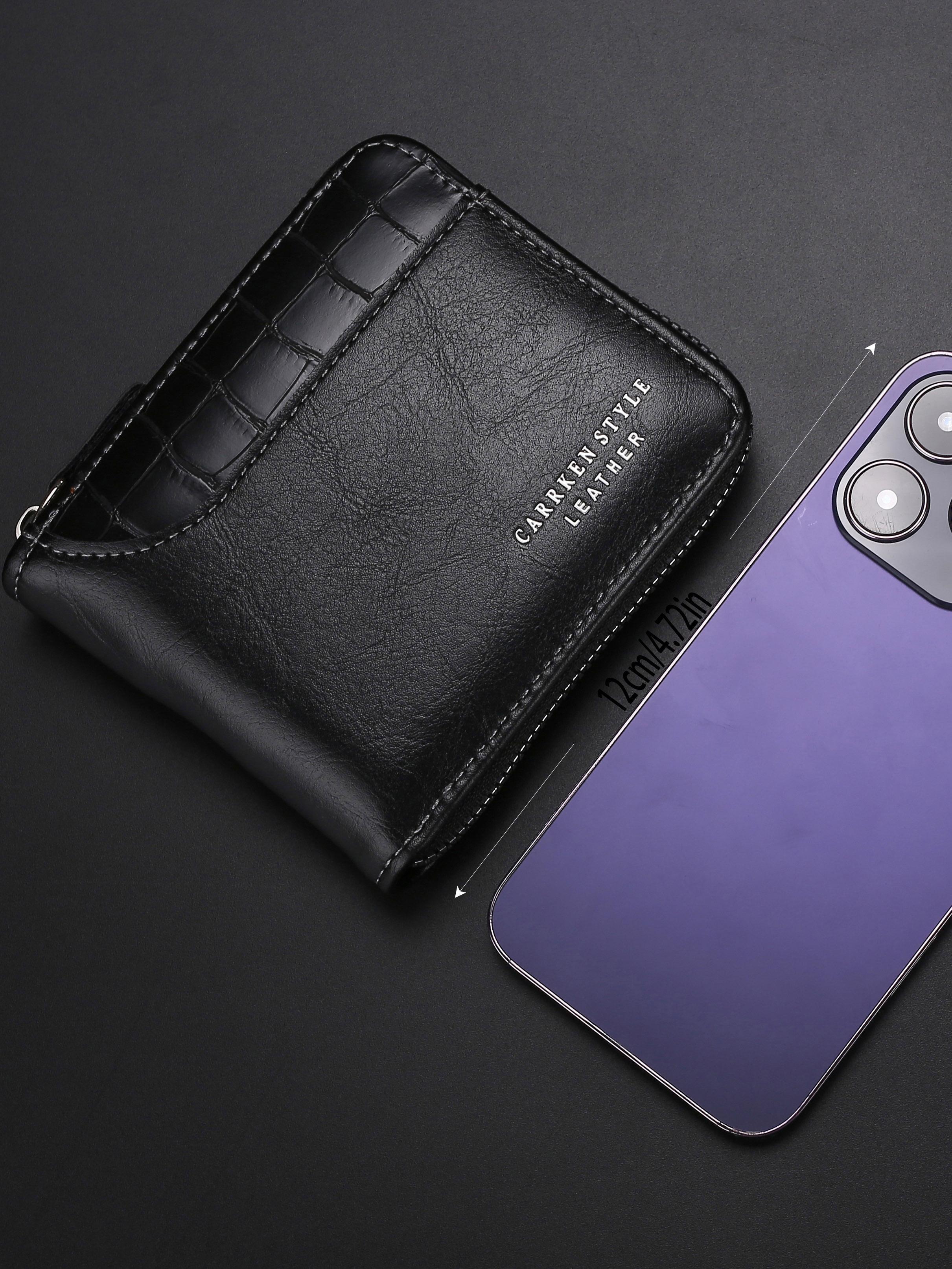 Men's Business Fashion Patchwork Short Wallet, Casual Multi Card Slot Wallet for Daily Used, Vintage All-match Durable Bifold Wallet for Men, Business Style Wallet