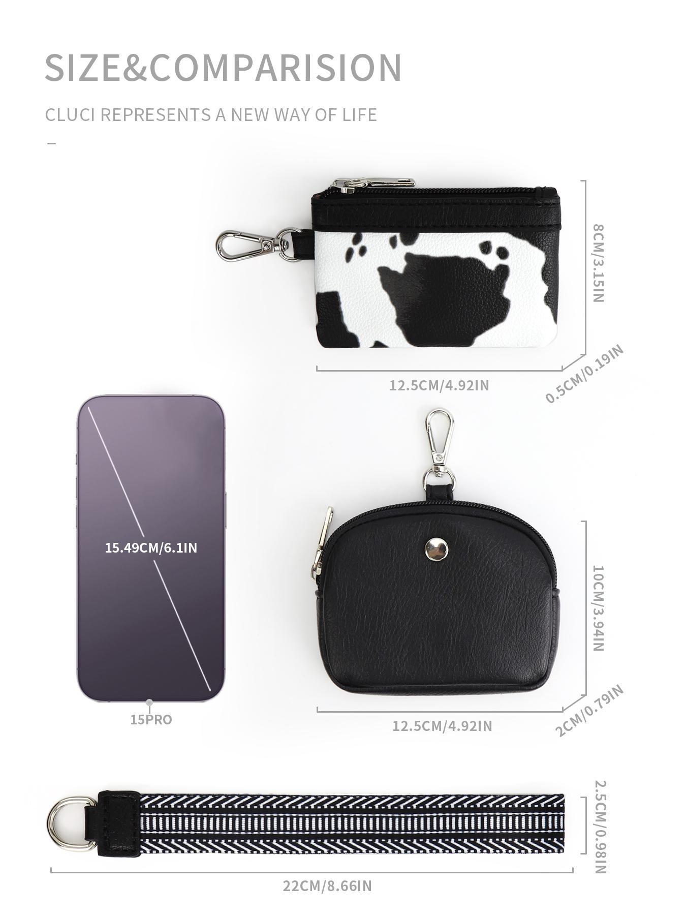 Women's Cute Leopard Print Zipper Short Wallet, Trendy Versatile Wristlet Wallet, Fashionable All-match Versatile Coin Purse for Daily Use