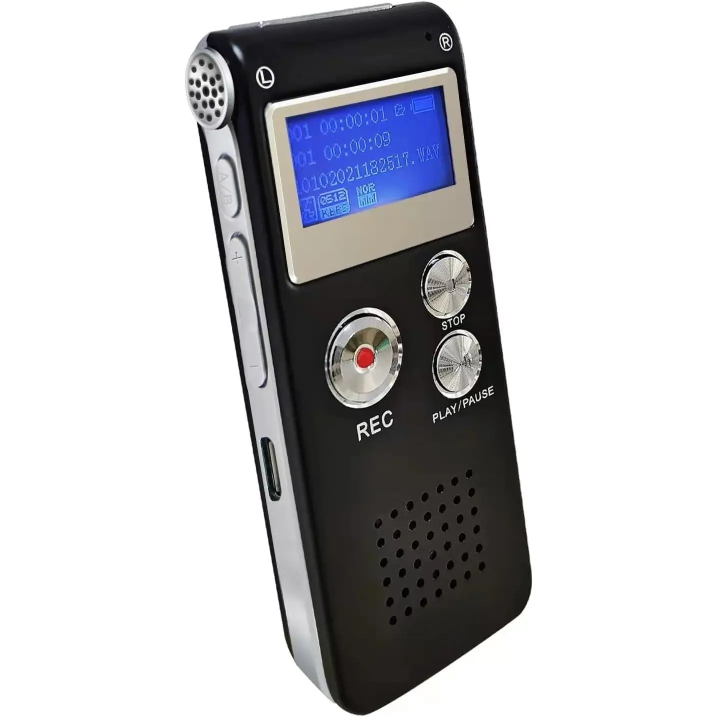 Digital Voice Recorder Audio Recording - 64GB Audio Recorder with Playback Voice Activated Recorder for Lectures Meetings Interviews Recording Device Tape Recorder with Microphone USB  MP3 Player