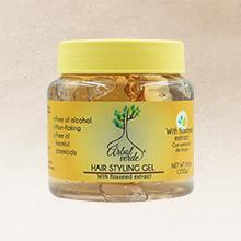 Flaxseed Hair Gel – Natural Hair Styling Gel with Rosemary – Alcohol-Free, Residue-Free – Strong Hold & Shine – 8.8 oz – Made in Mexico