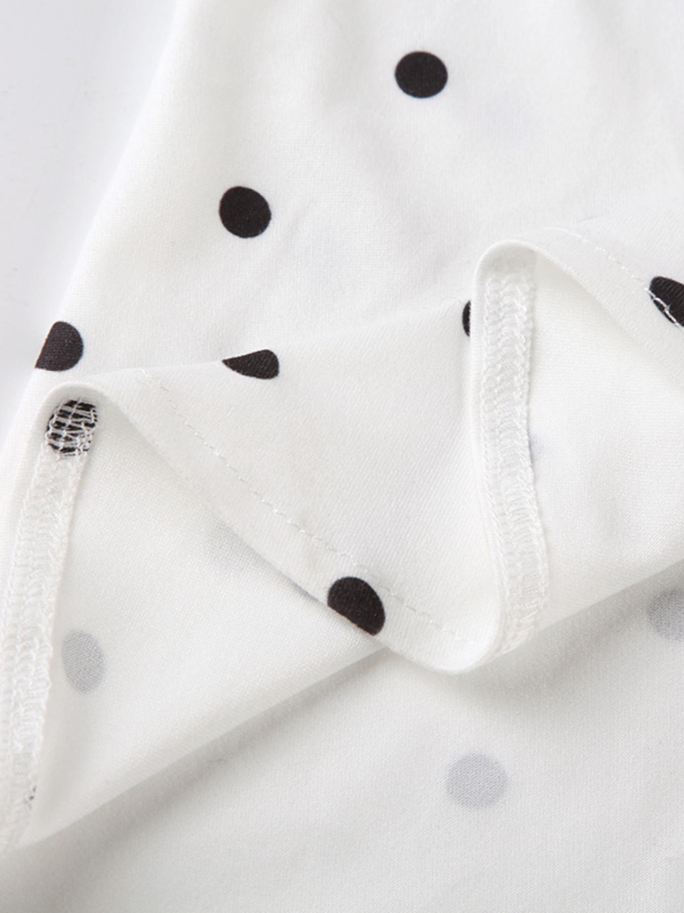 Women's Polka Dot Print Lace Trim Cami Dress, Casual Wear, Summer Clothes Women, Sleeveless Spaghetti Strap Long Dress for Summer, Women's Clothing for Beach Holiday, Womenswear