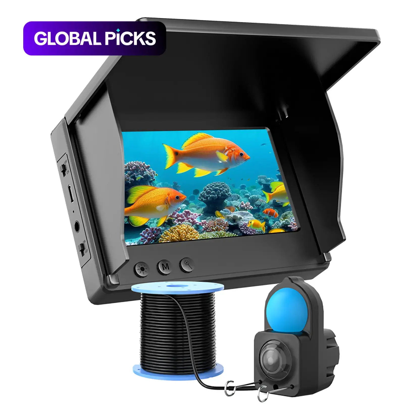 Portable Underwater Fishing Camera with 4.3 Inch LCD Display, Infrared Night Vision, Waterproof Fish Finder, Ideal Gift for Men & Anglers, Fishing Gifts, Fishing Supplies, Fishing Accessories, Fishing Equipment