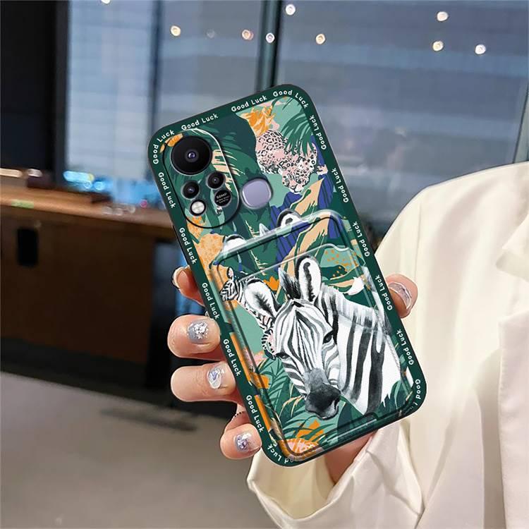 Graffiti Dirt-resistant Phone Case For Infinix Hot11S/X6812 Durable Card sleeve Anti-dust Back Cover Cartoon Waterproof Full wrap Cover Cute Shockproof Fashion Design protective