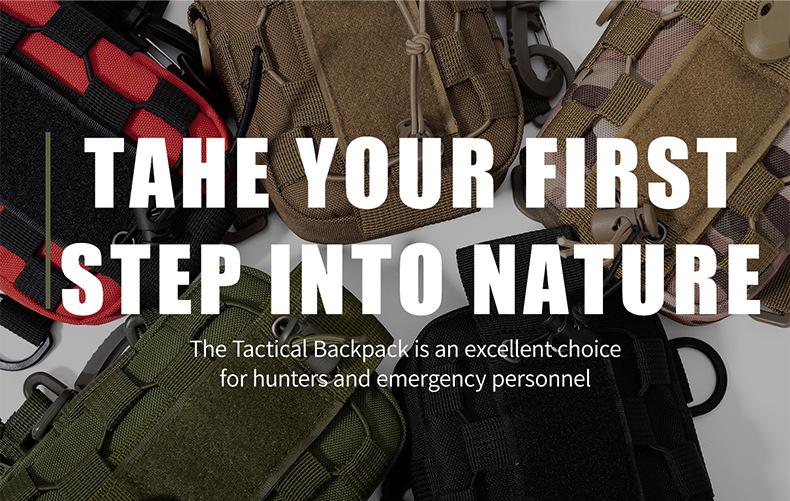 Tactical Waist Bag for Men - Water Bottle Holder, Crossbody Chest Bag for Camping, Cycling & Everyday Use