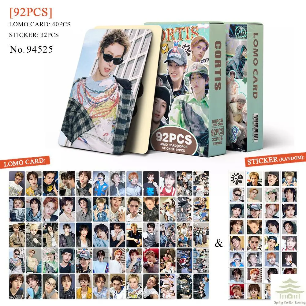 92Pcs Laser  Lomo Cards Mini Stickers Greeting Cards Fan Collection Gift