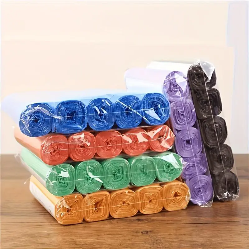 5 Rolls of 60 Disposable Environmentally Friendly Garbage Litter Waste Bags - Perfect for Cleaning Your Home, Kitchen, Office, and Dining Room! Halloween Gifts, Christmas Gifts