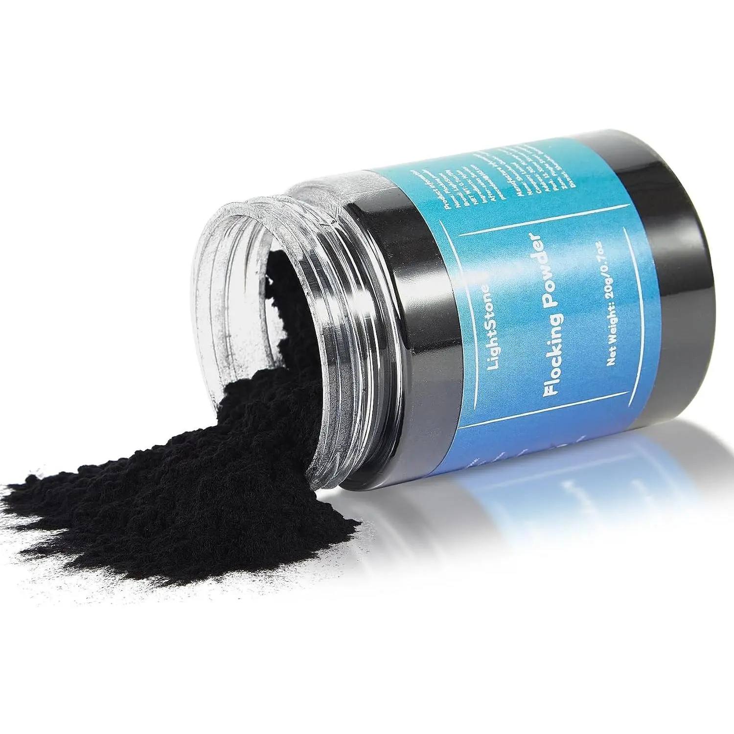 20g Black Flocking Powder - Velvet Fibers for DIY Crafts and Scenery Making