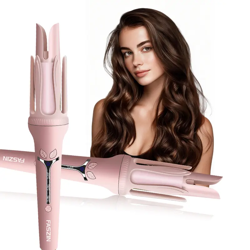 Faszin New Automatic Hair Curling Iron, Negative Ion Automatic Hair Curler, 32 mm/1.26 in Curling Stick, Rotating Hair Curl Wand for Women, 3 Adjustable Temperature Modes, Ceramic Curling Irons, Hair Styler, Hair Styling Tools for Home