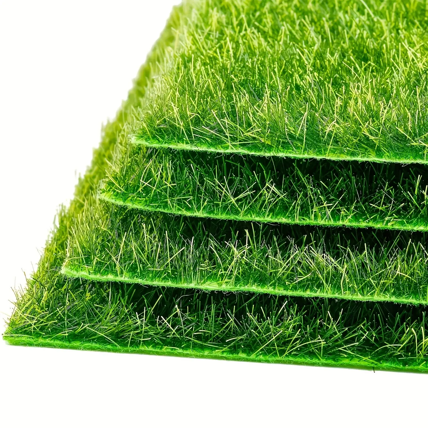 4-Piece Garden Grass Mini Artificial Craft Grass, Ideal for Yard Decor, DIY Projects, Model Design Accessories, Perfect for Teens and Adults