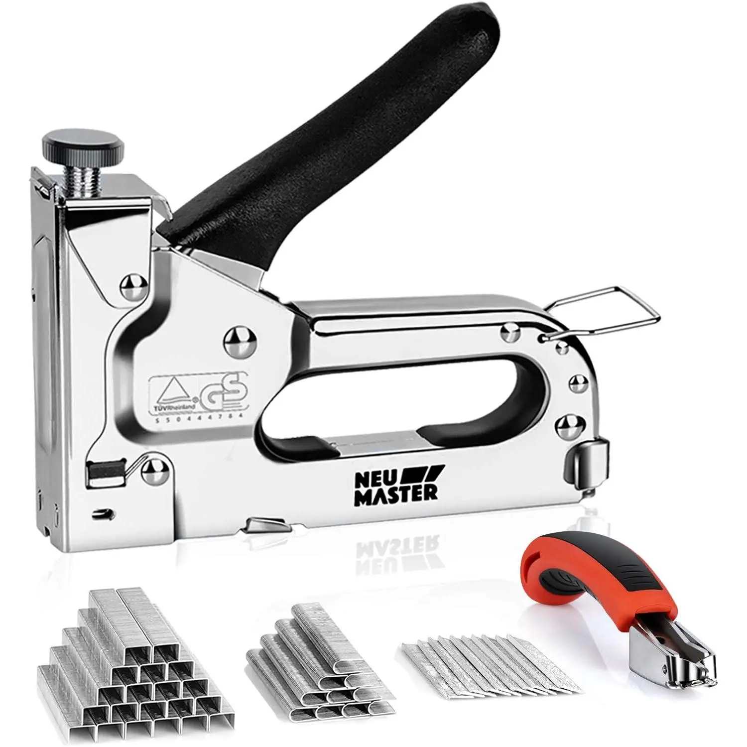 NEU Staple Gun with Staple Remover, Upholstery Staple Gun for Wood | , Quick-load, 2000pcs, For Furniture, Carpentry, DIY, Decoration & Home Repair