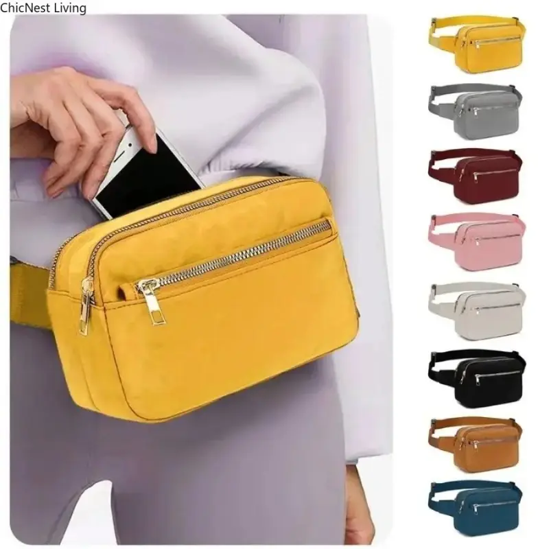 Funky Peppy Crossbody Bag - Multi-Pocket, Large-Capacity, Waterproof Waist/Chest Bag with Adjustable Strap, Ideal for Outdoor Travel, Christmas/Engagement Gift for Moms, Bum Bag