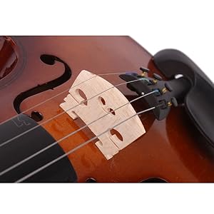 Ktaxon Acoustic Violin 4/4 Full Size - 6 Vibrant Colors (Black/White/Blue/Green/Pink/Natural) | Complete Kit for Child Fiddle Learners 11+