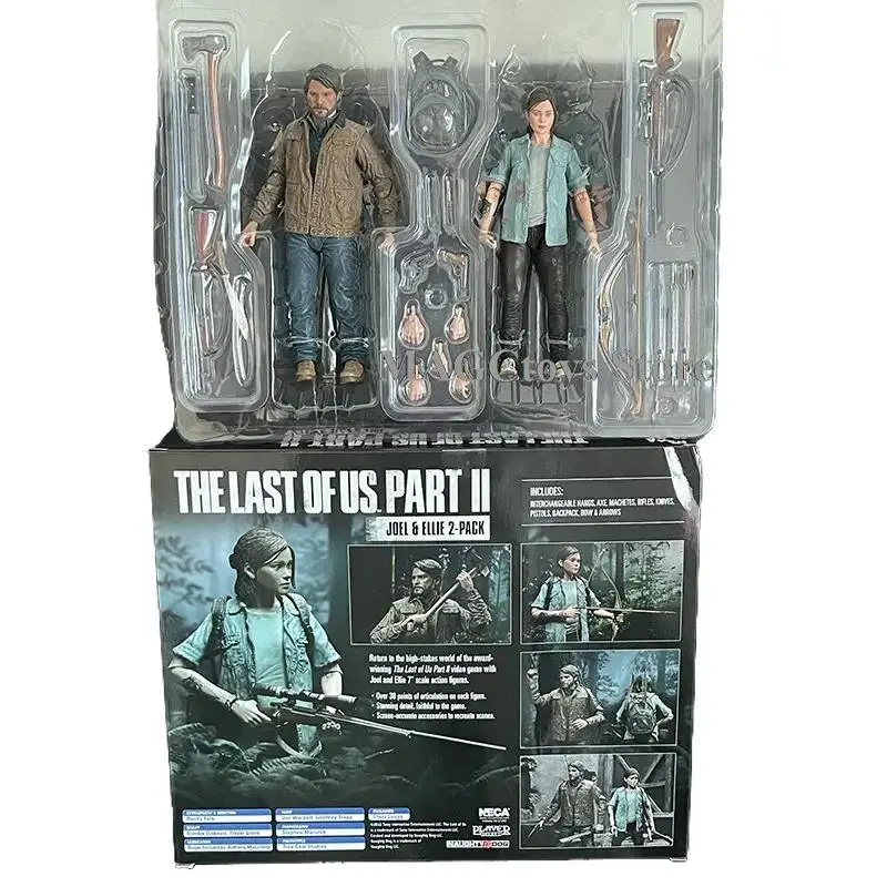 2026 hot item 18cm NECA The Last Of Us Part 2 Joel Ellie With Bow Action Figure 2pcs/set Model Toy Joint Movable Christmas Present Premium Toy Popular toys