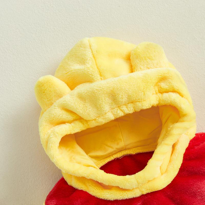 Baby Boys Girls Animal Costume Flannel Rabbit Costume Role Play Hooded Long Sleeve Pajamas Rompers Cosplay Jumpsuits Baby Costumes Cute Animal Outfit Funny Monster Costume Gift