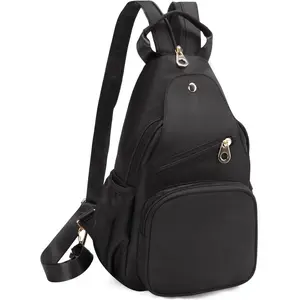 Small Sling Bag Women Water Resistant Mini Backpack Crossbody Bag with Anti-Theft Pocket, Convertible Shoulder Bag Travel Hiking Sports