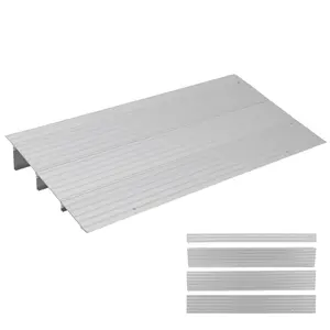 Door Threshold Ramp 1 2 3 4 Inch Rise, Aluminum Entry Ramp for Doorways, 700 lb Capacity Handicap Ramp for Wheelchairs, Mobility Scooters, Walkers, Strollers, Bikes