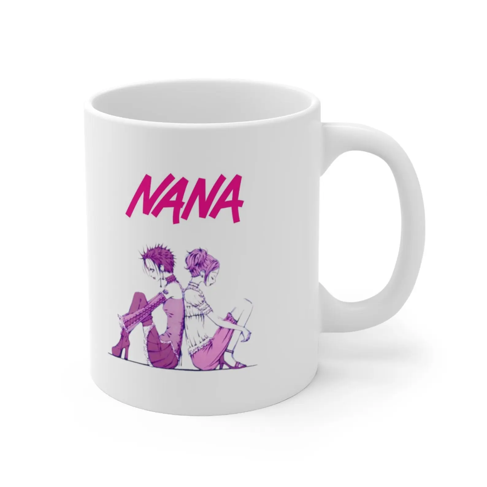 11 oz of Double Harmony: Nana Anime Mug—Embrace the Duo and Enjoy Your Coffee Break