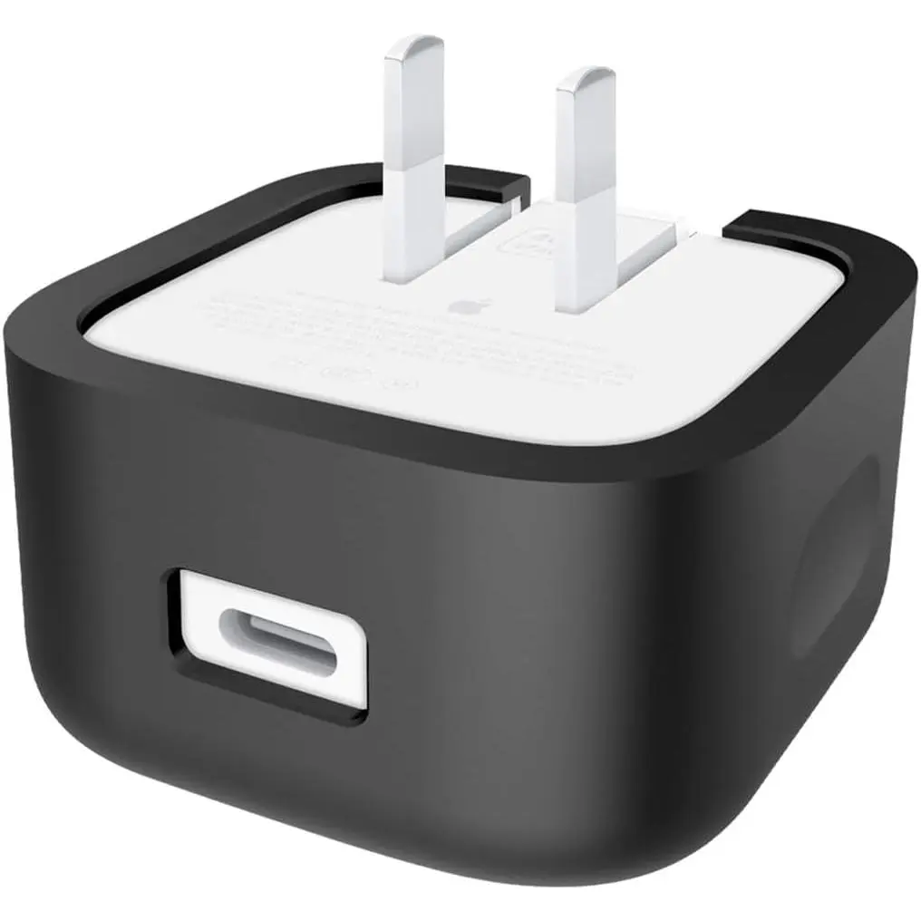 40W Soft Synthetic USB-C Power Sleeve Case for 40W Dynamic Power Adapter (60W Max) & Mobile USB-C Charger, Compact Black Scratch-Proof, Anti-Fall, Shockproof Protective Accessory Cover