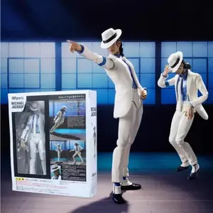 New Michael Jackson Smooth Criminal Moonwalk Collection BJD Action Figure Model Toys