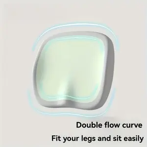 Ergonomic Memory Foam Seat Cushion, Adjustable Hip and Lumbar Support, Portable Chair Pad for Office, Car, Home, Soft Pressure Relief