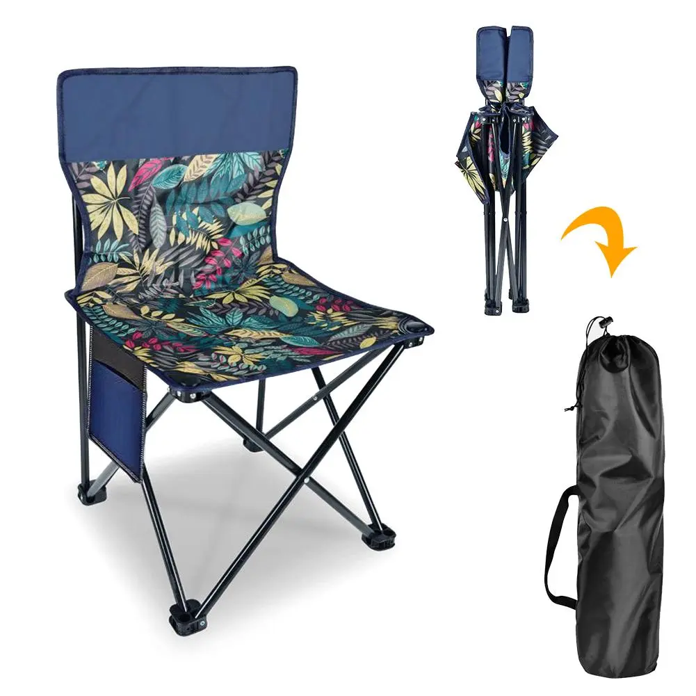 Folding Camping Chairs Steel Frame for Adults Teens Foldable Portable Chairs with Carry Bag for Camping Beach Picnics and Outdoor Events