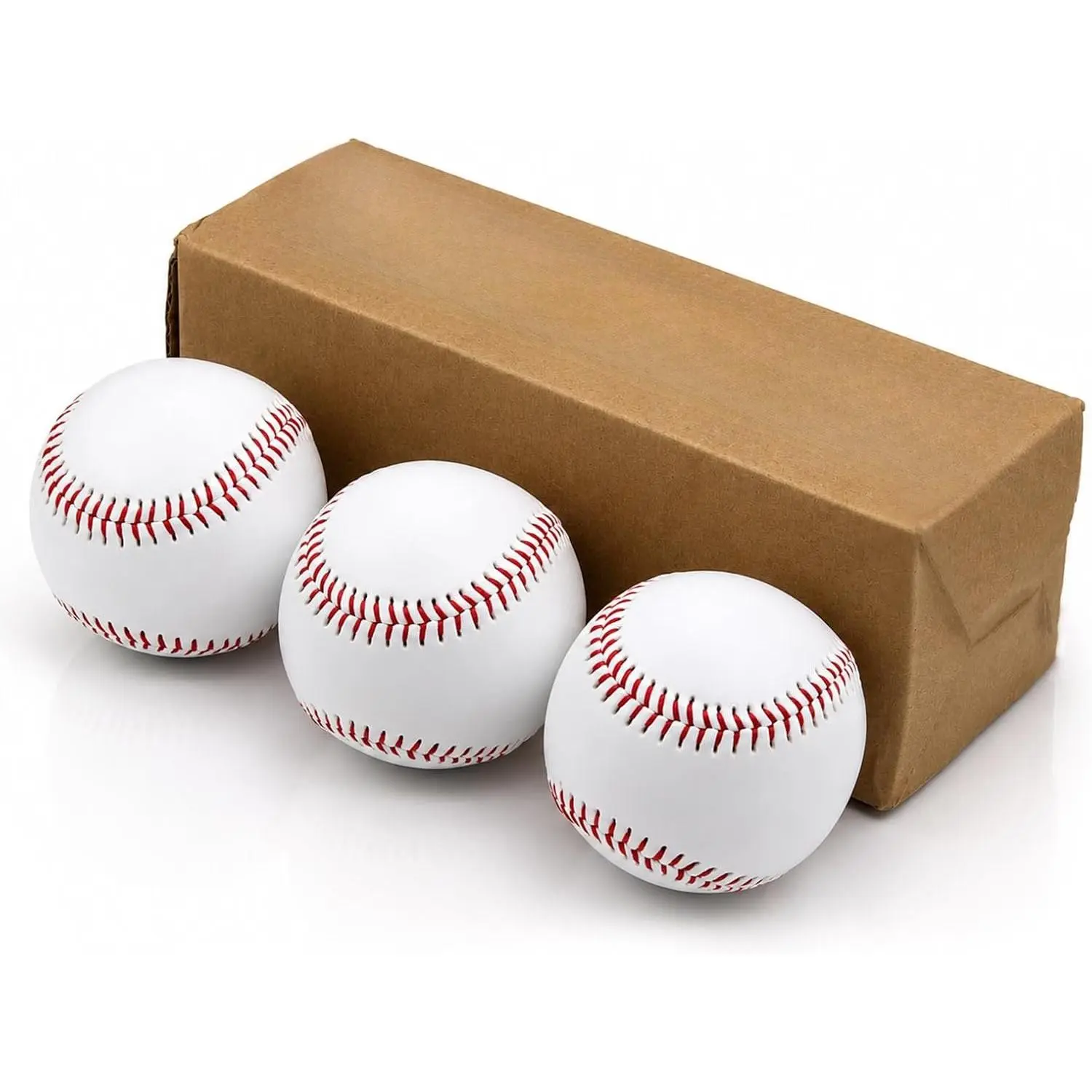 Practice Baseballs Unmarked Soft Rubber Core Baseball