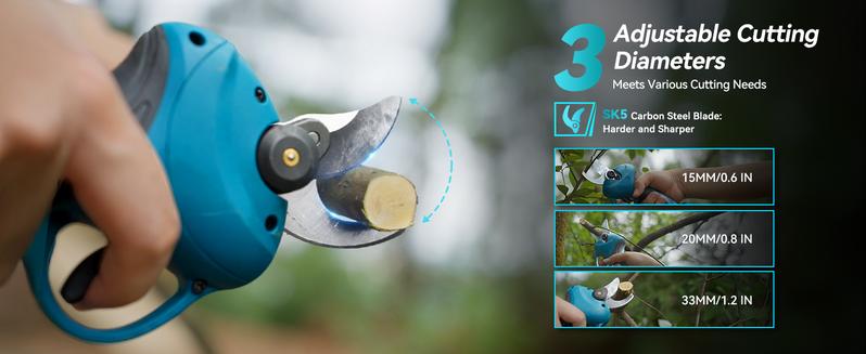 Seesii 4-in-1 Pole Saw & Pruning Shears Combo Kit, 6 Inch Mini Chainsaw for Tree Trimming, Battery Powered Chain Saw with Extension Pole, Tree Trimmer Limb Branch Cutter Pruner CP600 #TikTokShopBlackFriday