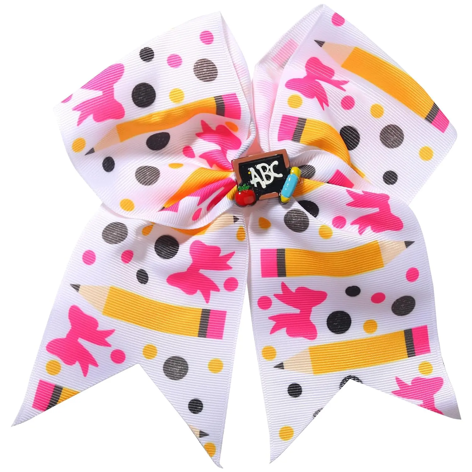 Pencil Hair Clips Large Bow Hair Barrettes Ponytail Holder Blackboard  Hair Bows  Clips for Women Girls Student  to School  Hairpin Accessories