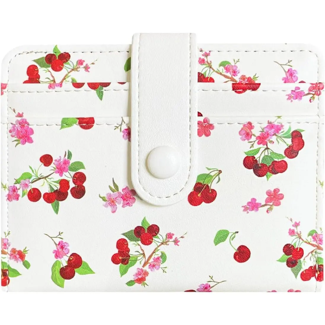 Cute Fruit Prints Small Wallet for Women Girls | Mini Slim Wallet, ID Window,  Slot, 8 Card Slots, Zipper  Pocket