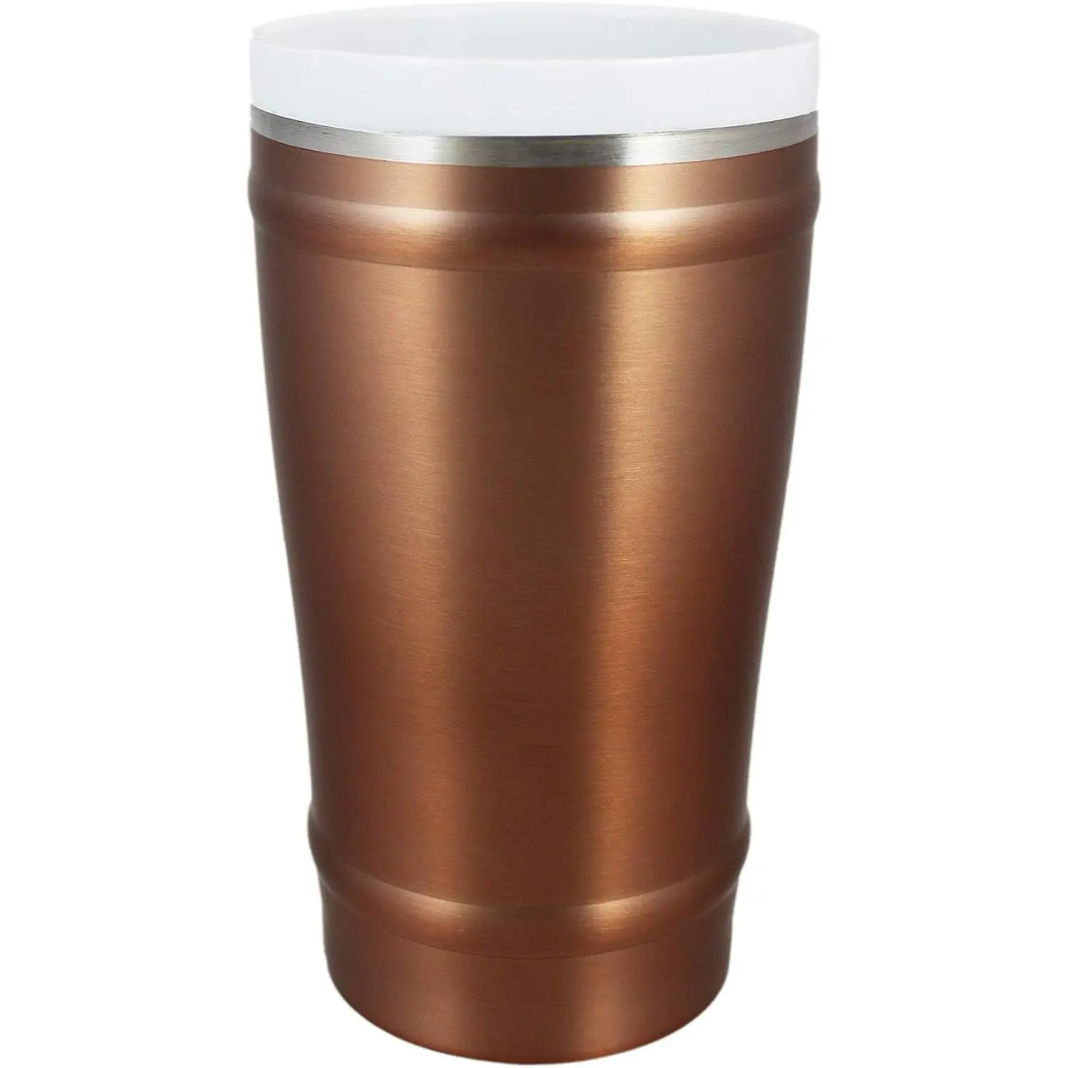 CeramiSteel Ceramic Insulated  Mug (16 ounce), Ceramic Rim & Inner Coating  Insulated Stainless Steel Tumbler, Durable Copper Finish