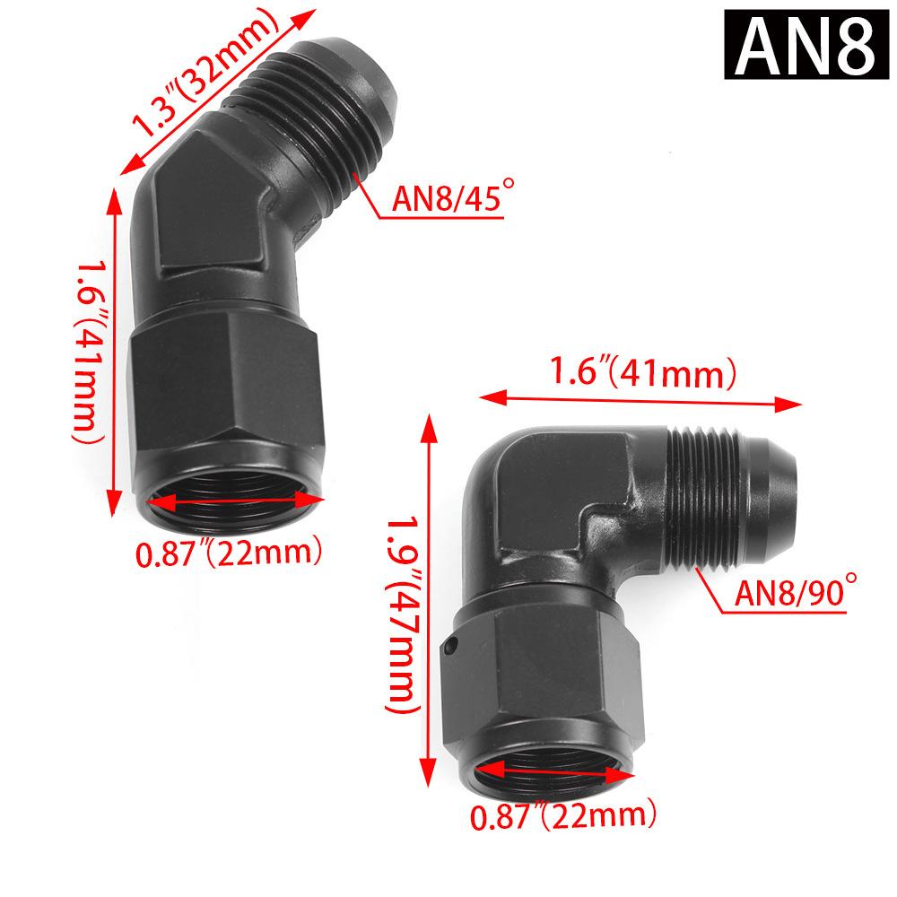 Automotive parts aluminum alloy male-female connector conversion screw forged oil-cooled conversion connector