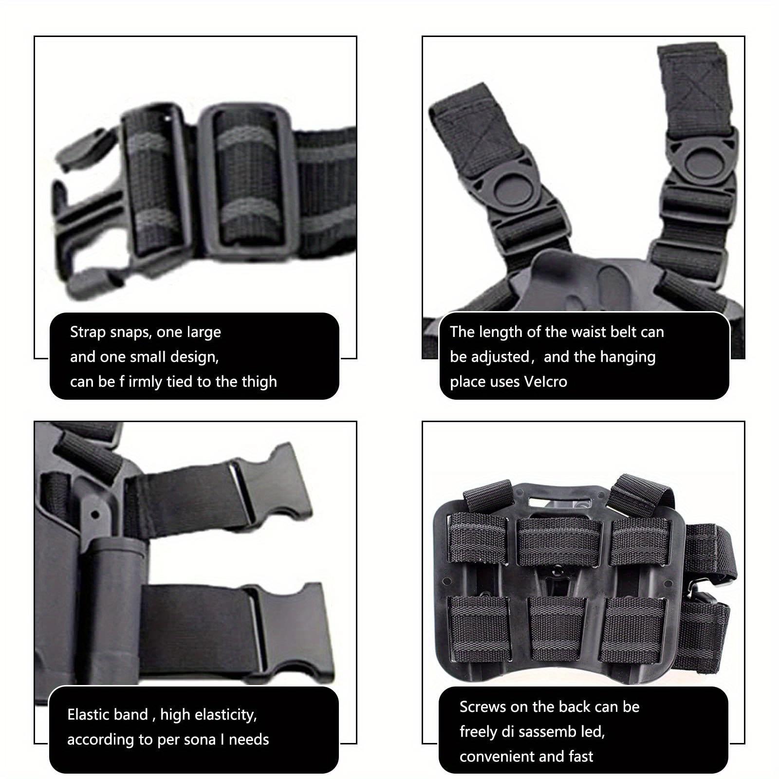 Top Holster with Quick Buckle Design - Tray Hanging Design, PA Material Fits Clothing, Magazine Pouch, Suitable for Glock 17, 19, 22, 23, 31, 32